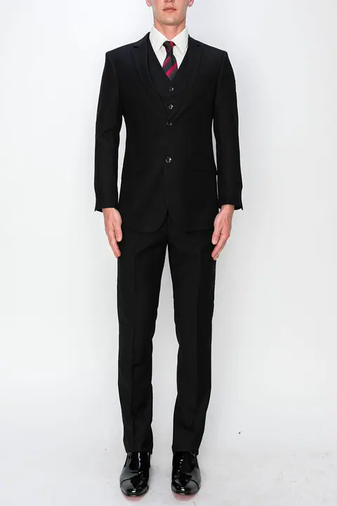 Black 3 Piece Slim Fit Suit