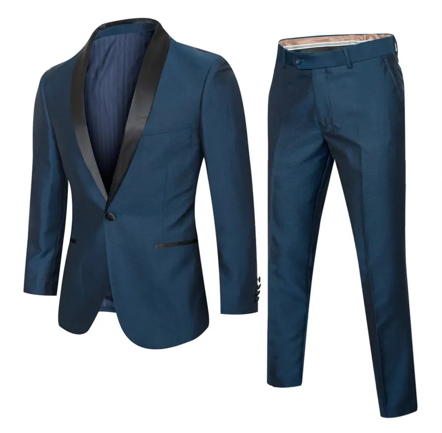 French Blue 2 Piece Slim Fit Tuxedo