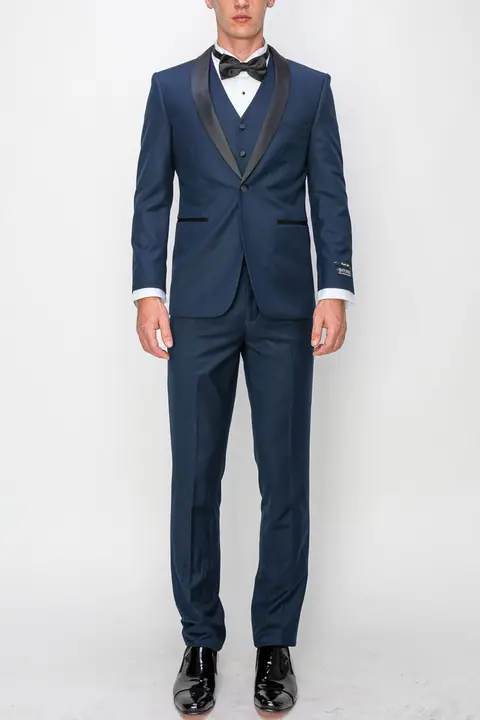 Navy 3 Piece Slim Fit Tuxedo