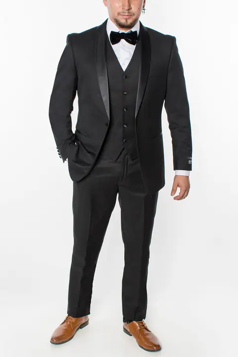 Black 3 Piece Slim Fit Tuxedo