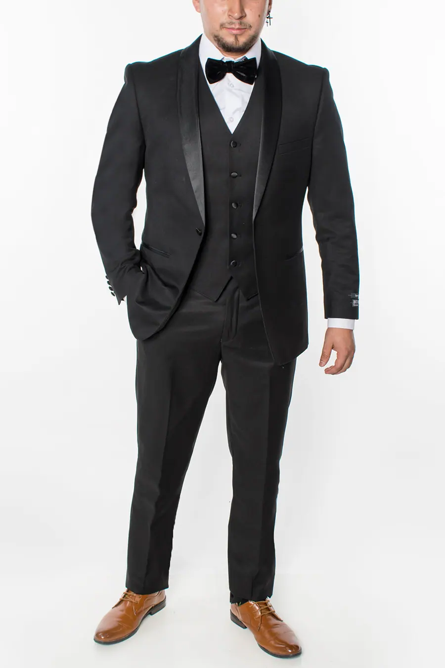 Black 3 Piece Slim Fit Tuxedo