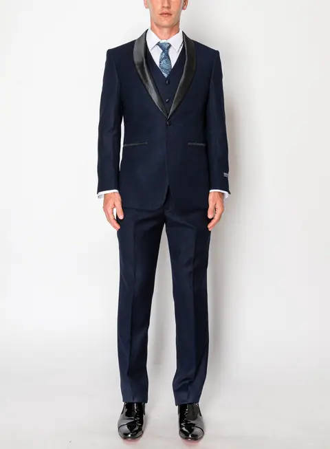 Navy 3 Piece Slim Fit Tuxedo