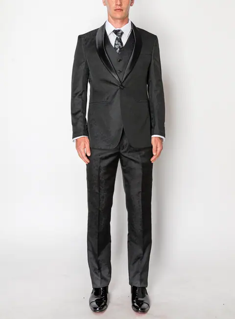 Charcoal 3 Piece Slim Fit Tuxedo