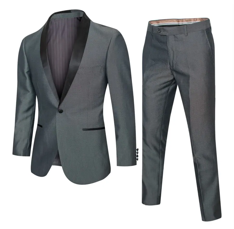 Grey 2 Piece Slim Fit Tuxedo