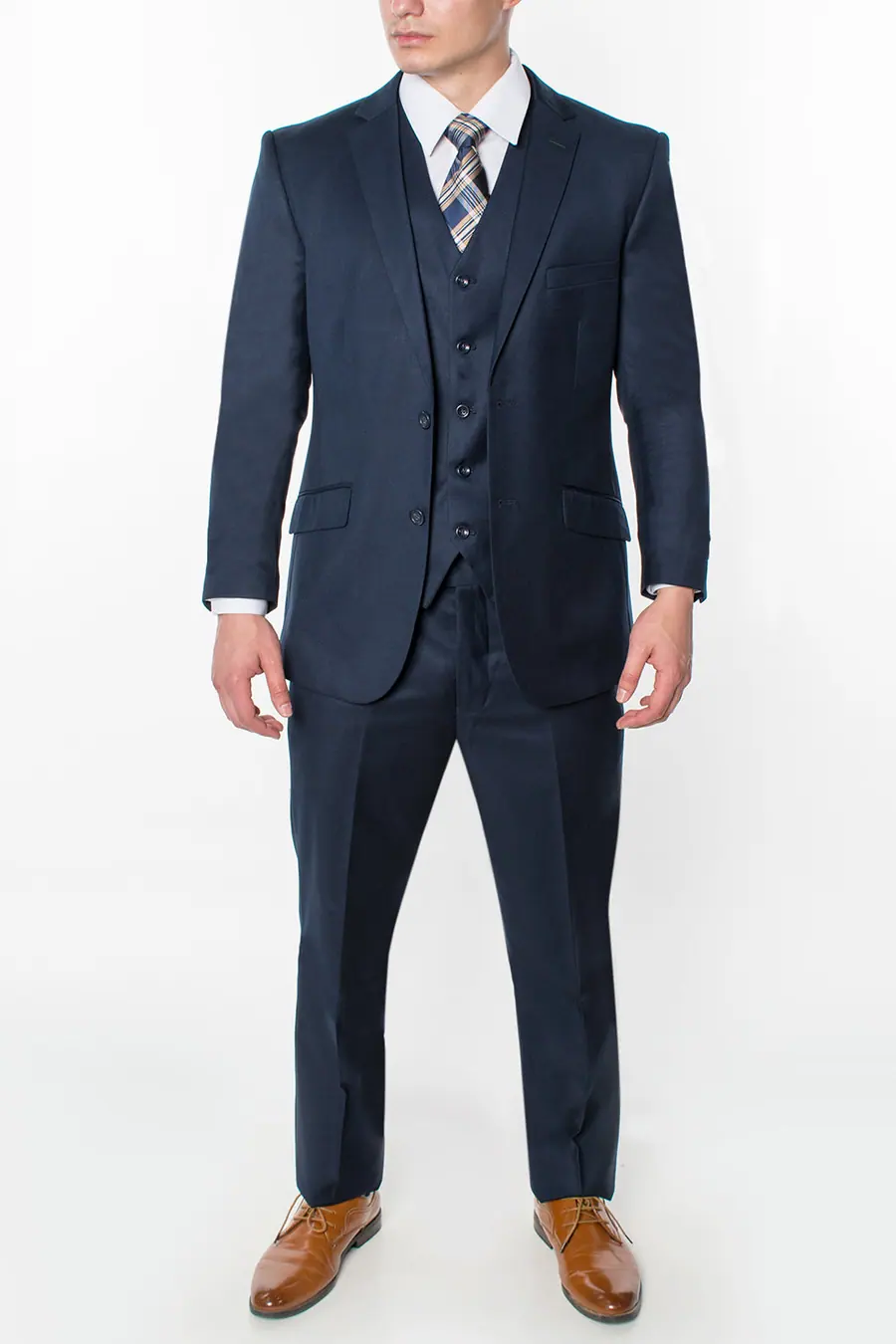 Navy 3 Piece Classic Fit Suit