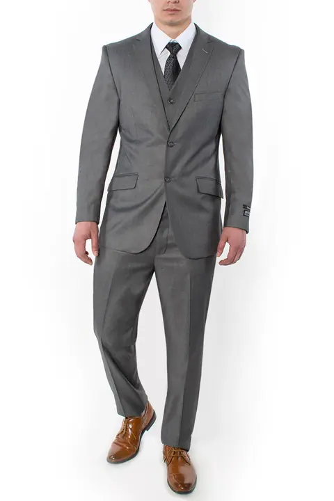 True Grey 3 Piece Classic Fit Suit