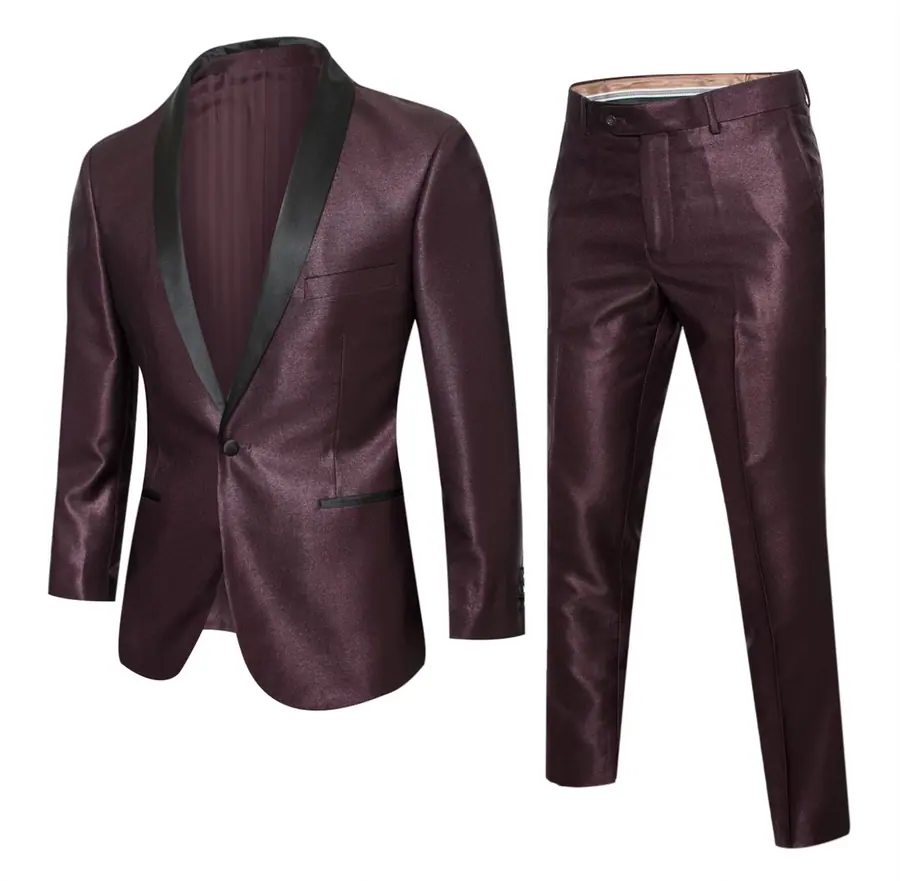 Maroon 2 Piece Slim Fit Tuxedo