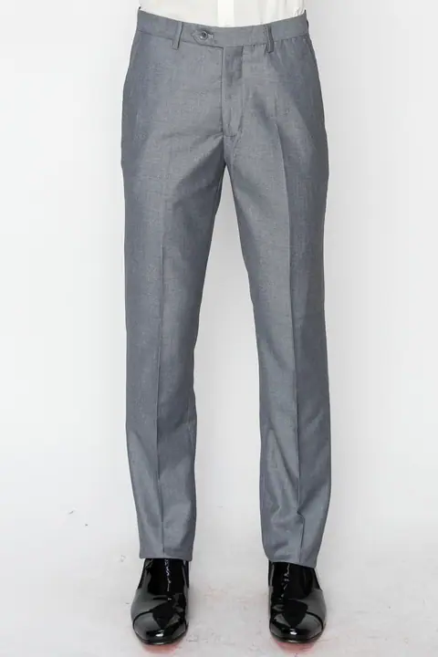 Light Grey Slim Fit Dress Pants