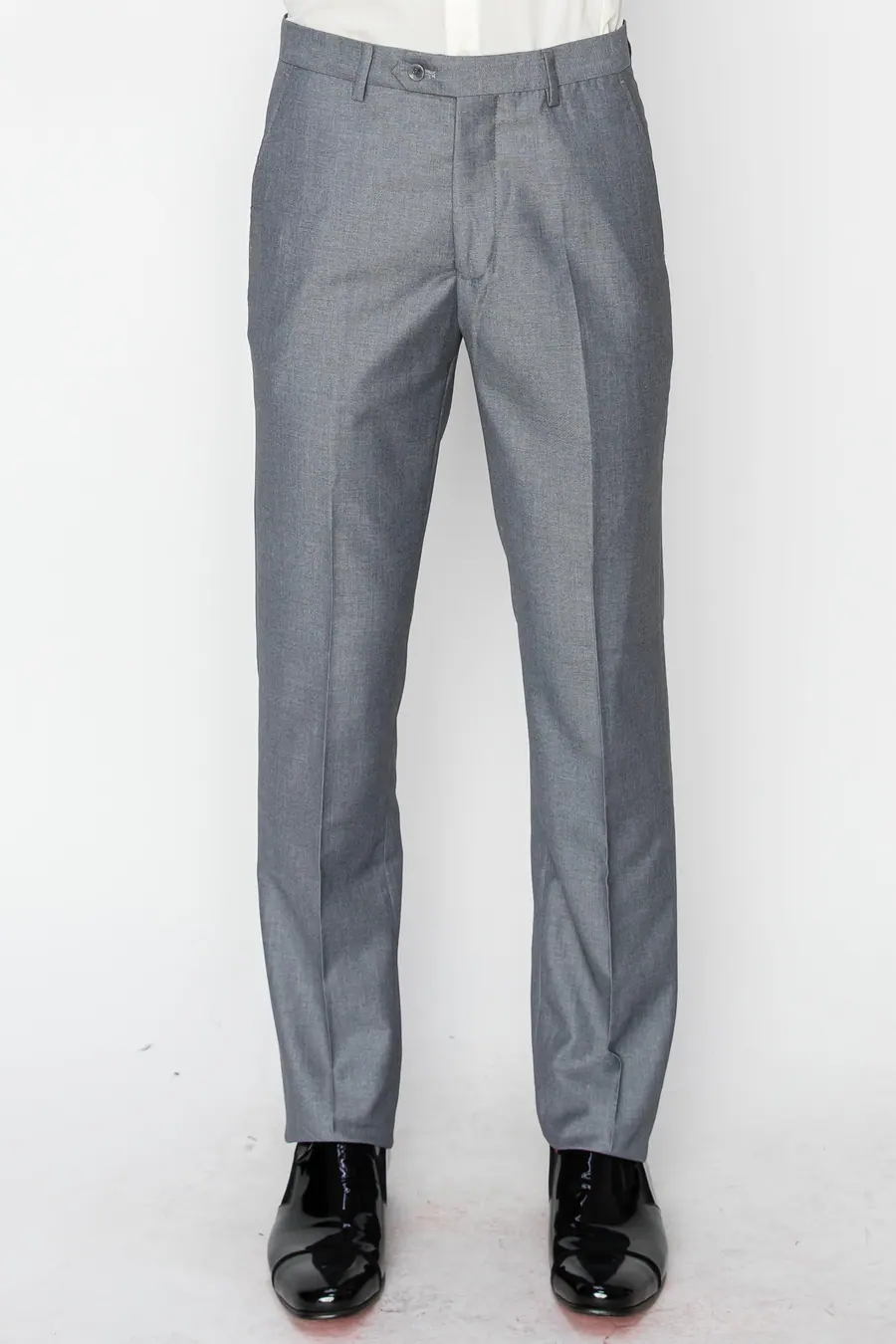 Light Grey Slim Fit Dress Pants