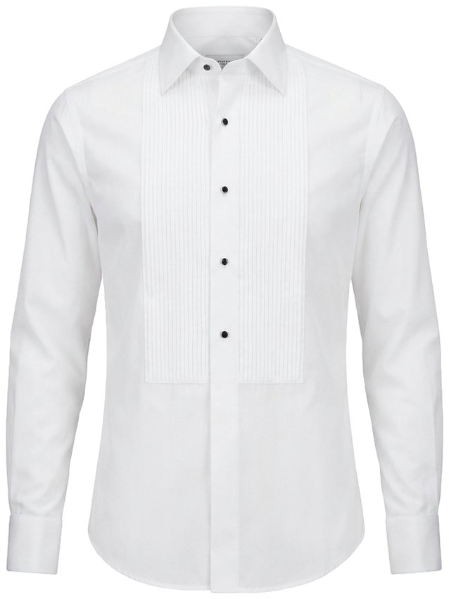 White formal dress shirt