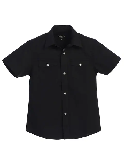 Boy's Solid Western Shirt