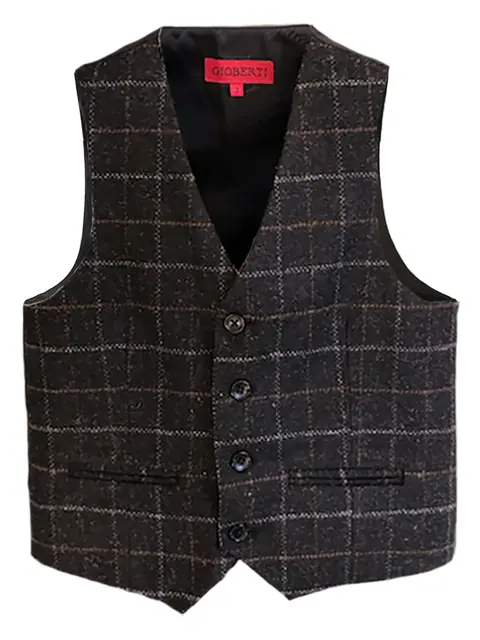 Boy's Tweed Suit Vest