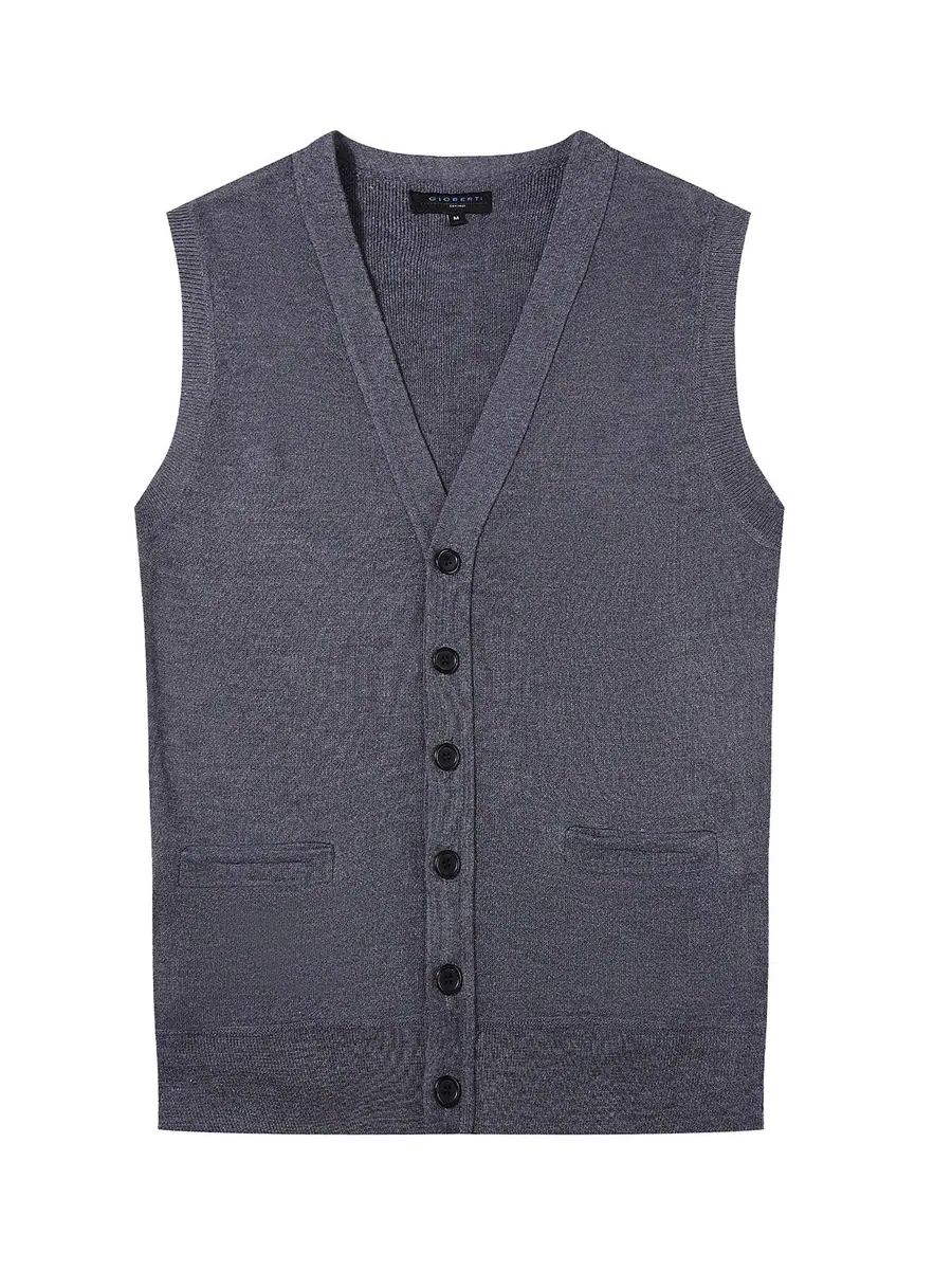 Men's V-Neck Cardigan Vest