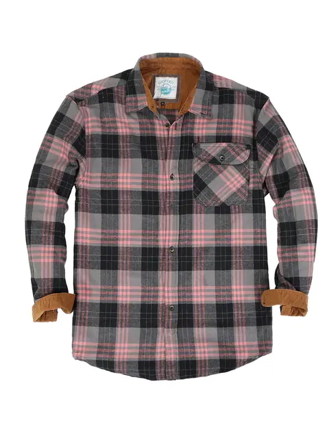 Boy's Flannel w/ Corduroy Contrast