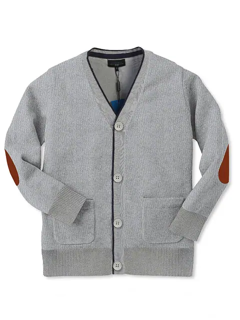 Boy's Knitted Cardigan Sweater