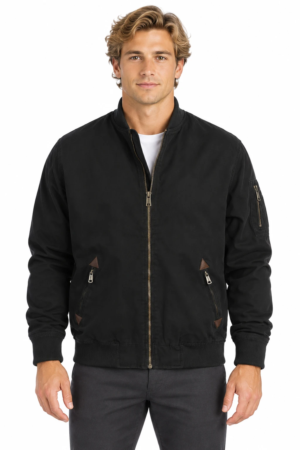 Men's Twill Bomber Jacket