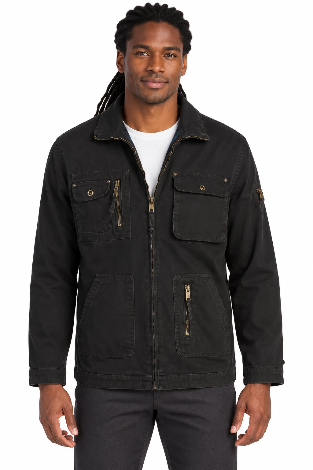 Men's Cargo Shirt Jacket