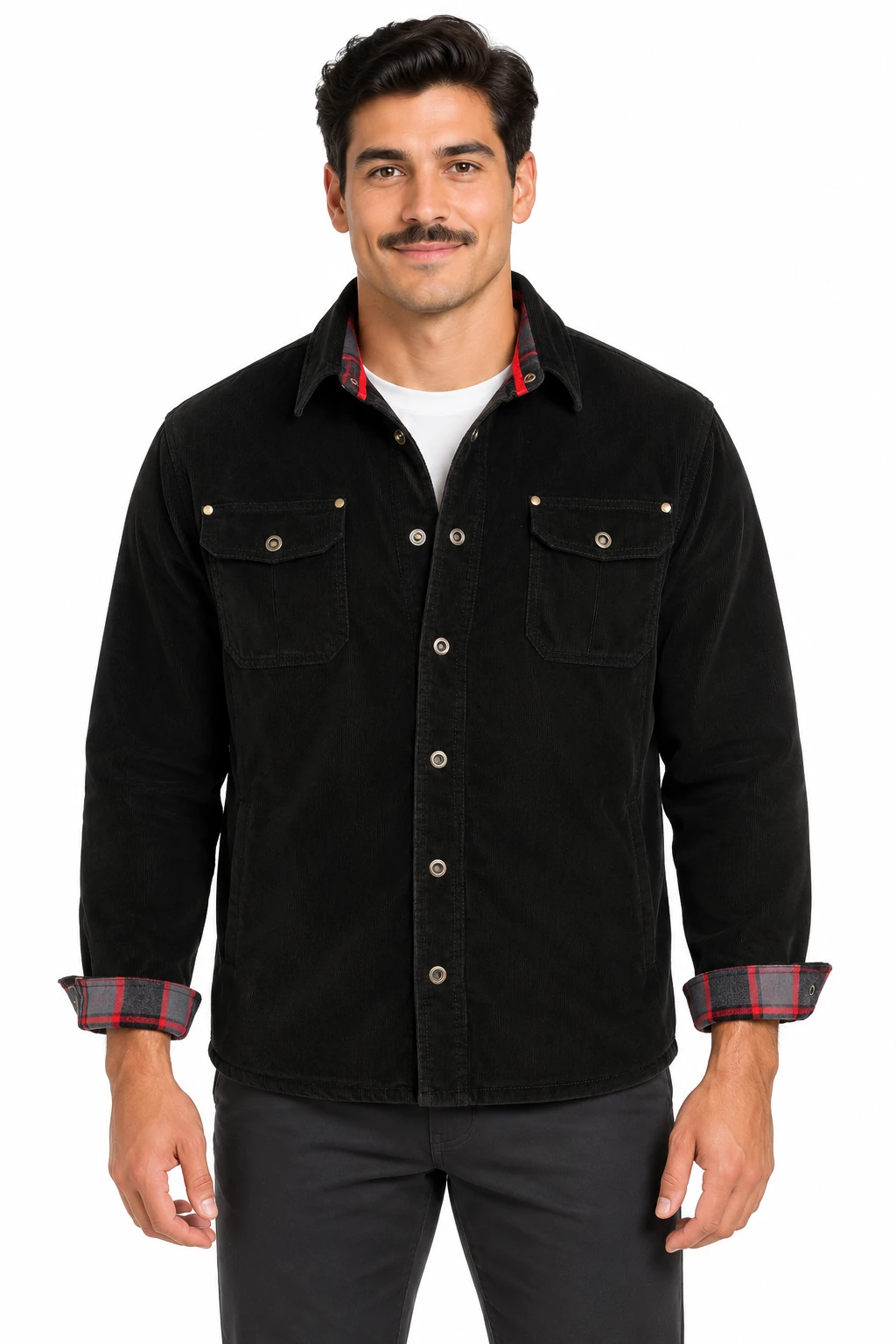 Men's Corduroy Jacket with Flannel Lining
