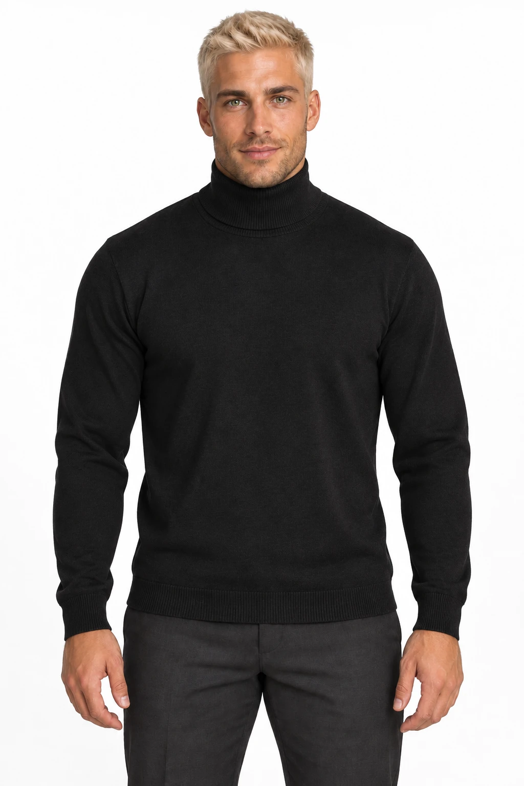 Men's Knitted Turtleneck Sweater