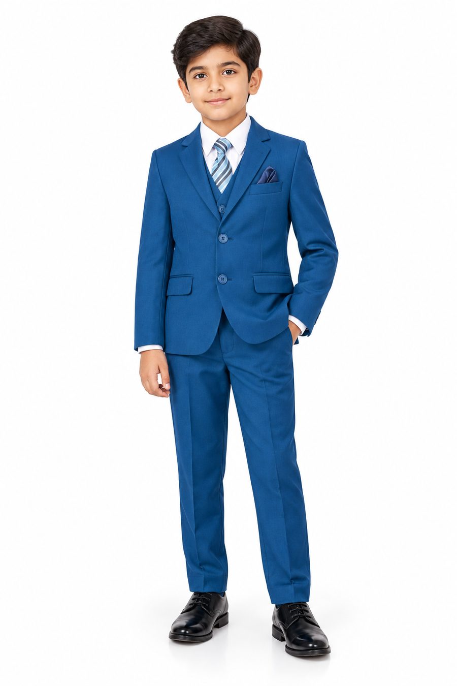 Indigo Blue Slim Fit — front view on model