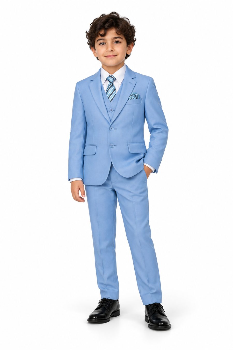 Sky Blue Slim Fit — front view on model