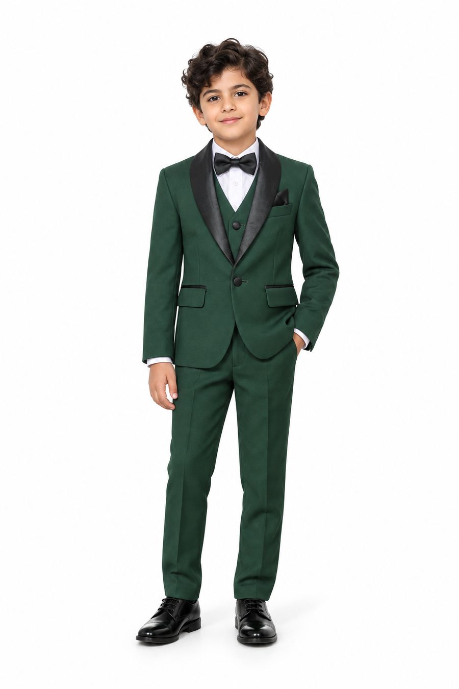 Hunter Green Tuxedo — front view on model